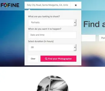 Search example from fofine.com