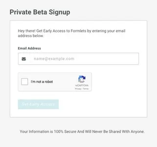 Account Registration example from formlets.com