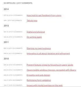 Archive example from jankoatwarpspeed.com