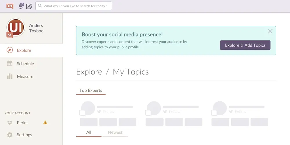 Inline Hints example from klout.com