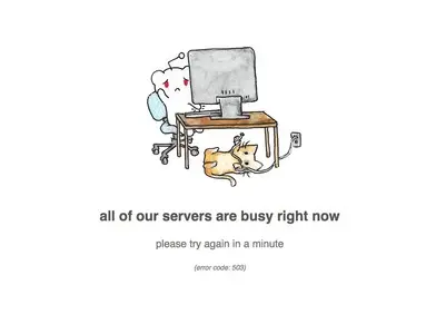 Error pages example from reddit.com