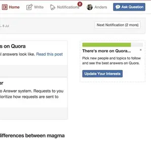 Completeness meter example from quora.com