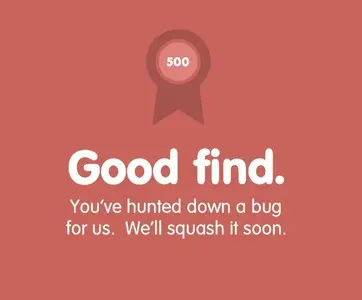 Error pages example from producthunt.com
