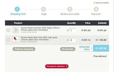 Shopping Cart example from designcollectors.com