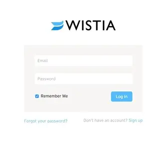 Login forms example from secure.wistia.com