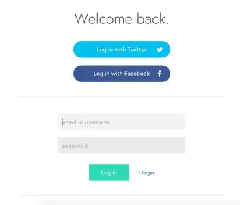 Login forms example from canopy.co
