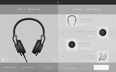 Product page example from aiaiai.dk