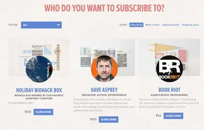 Product lists example from quarterly.co