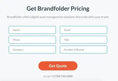 Forms example from brandfolder.com