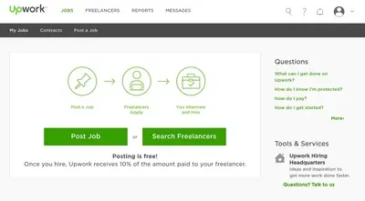 Blank Slate example from upwork.com