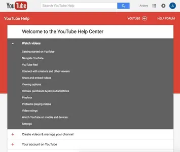 Frequently Asked Questions (FAQ) example from support.google.com