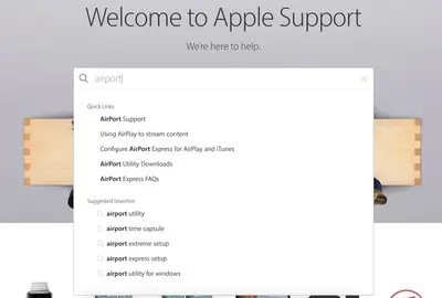 Frequently Asked Questions (FAQ) example from support.apple.com