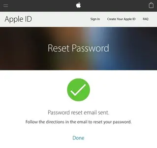 Confirmation example from apple.com