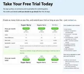 Pricing Tables example from goodbarry.com
