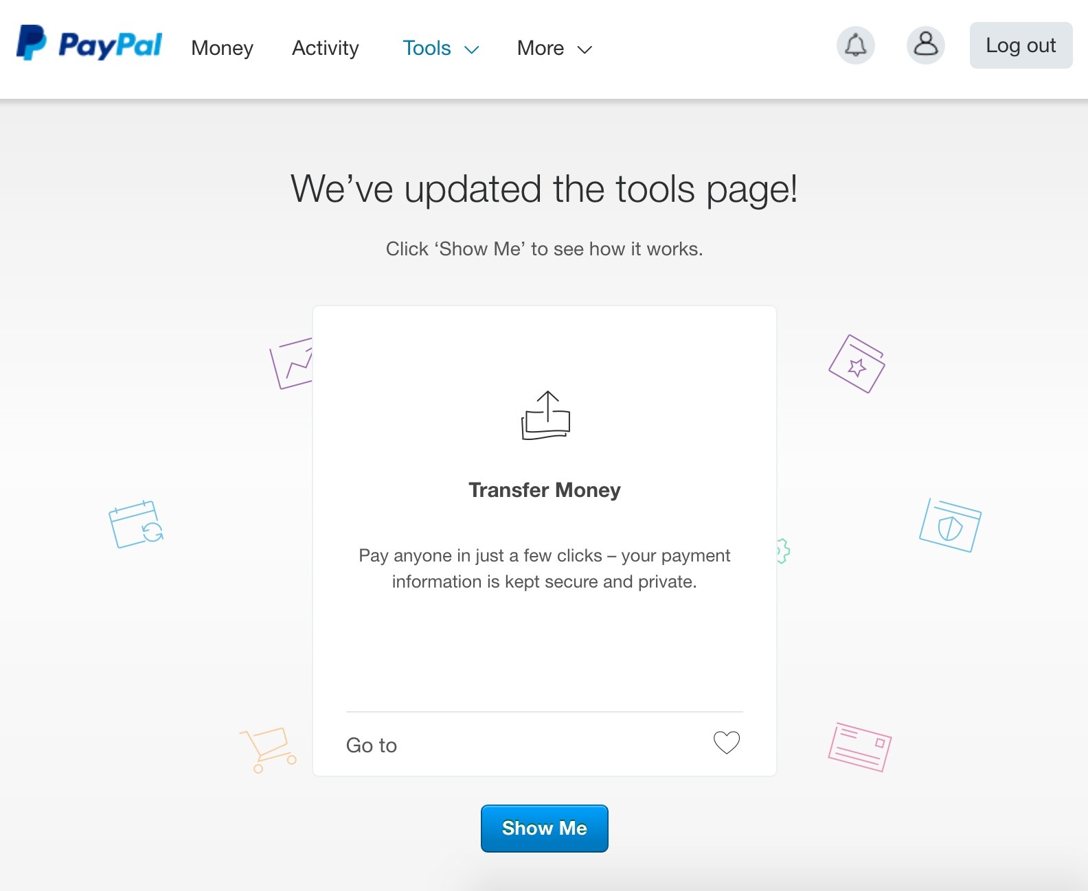 Screenshot of paypal.com