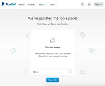 Walkthrough example from paypal.com