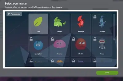 Unlock Features example from khanacademy.org