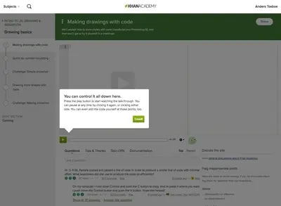 Guided Tour example from khanacademy.org