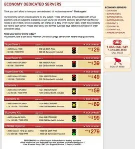 Pricing Tables example from server4you.com