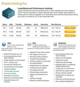 Pricing Tables example from enginehosting.com