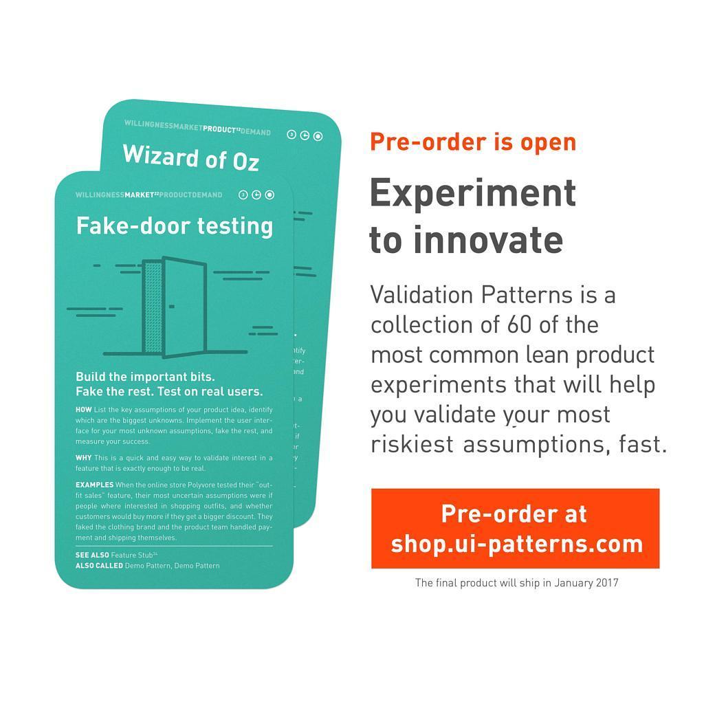 Start experimenting to innovate faster - secure your lean validation pattern card deck b pre-ordering it now.
