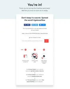 Confirmation example from overflow.io