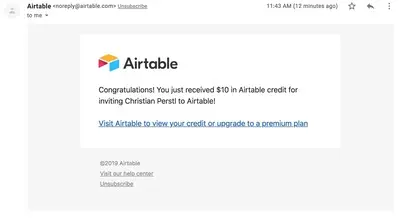 Reciprocation example from airtable.com