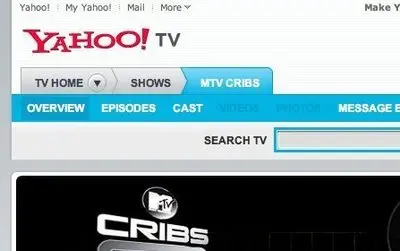 Breadcrumbs example from tv.yahoo.com