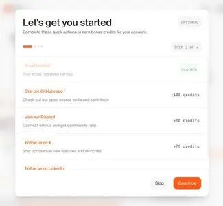 Completeness meter example from firecrawl.dev