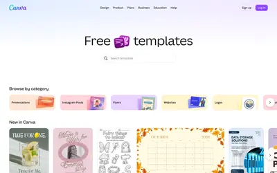 Template Gallery example from canva.com