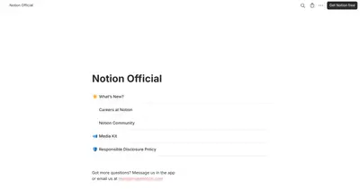 Guest Access example from notion.site