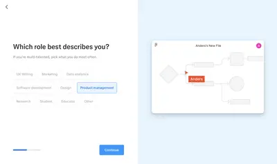 Personalization Form example from figma.com