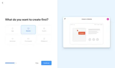 Personalization Form example from figma.com
