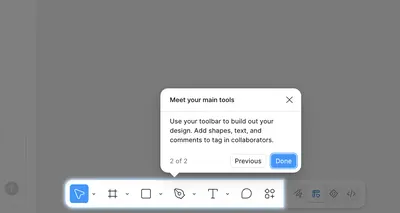 Guided Tour example from figma.com