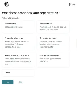 Personalization Form example from mailchimp.com