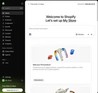 Trial Countdown example from shopify.com