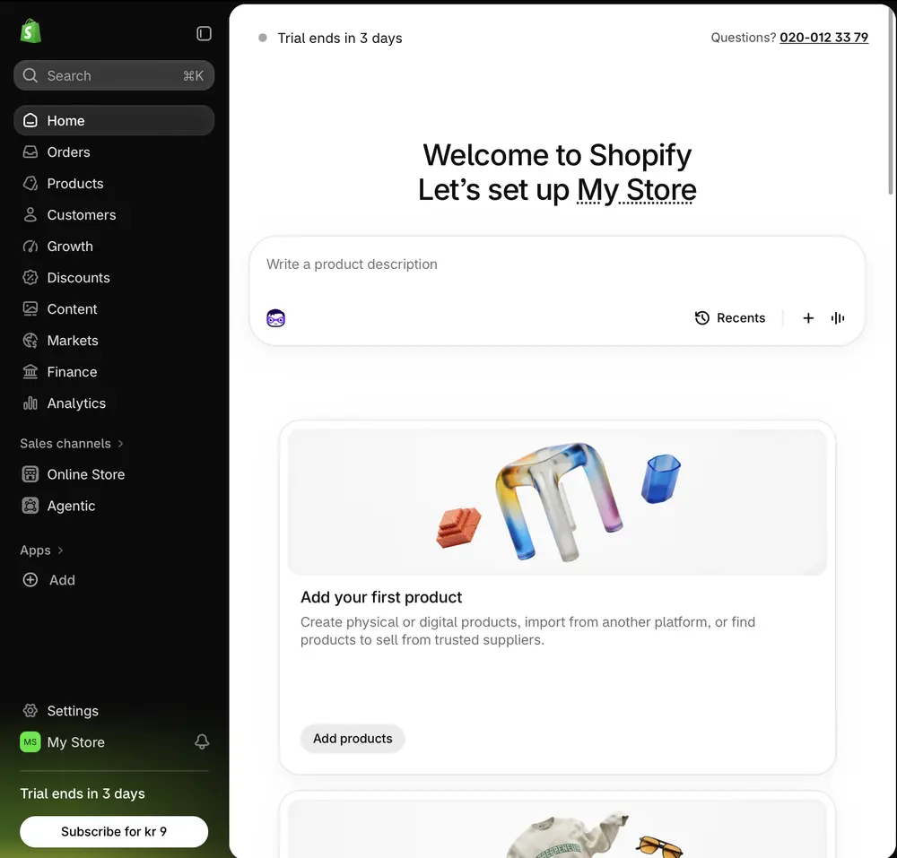 Trial Countdown example from shopify.com