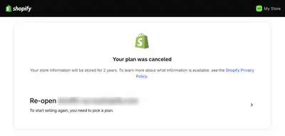 Cancellation Flow example from shopify.com