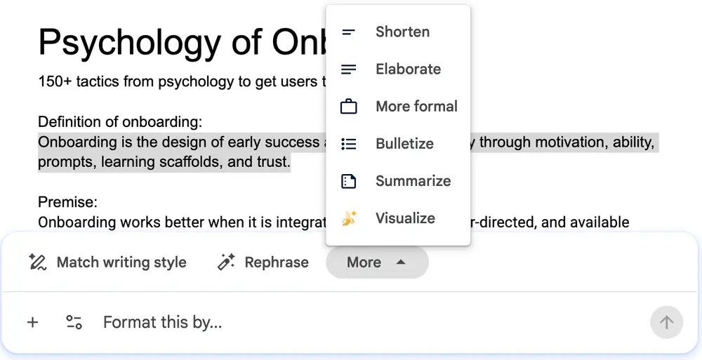 Refinement Controls example from google.com