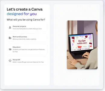 Personalization Form example from canva.com