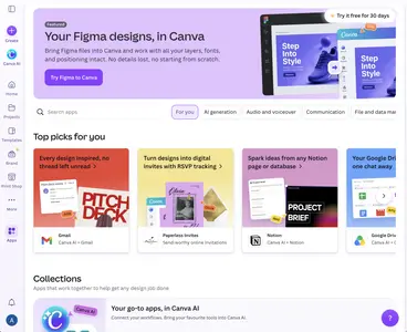 Connected Accounts example from canva.com
