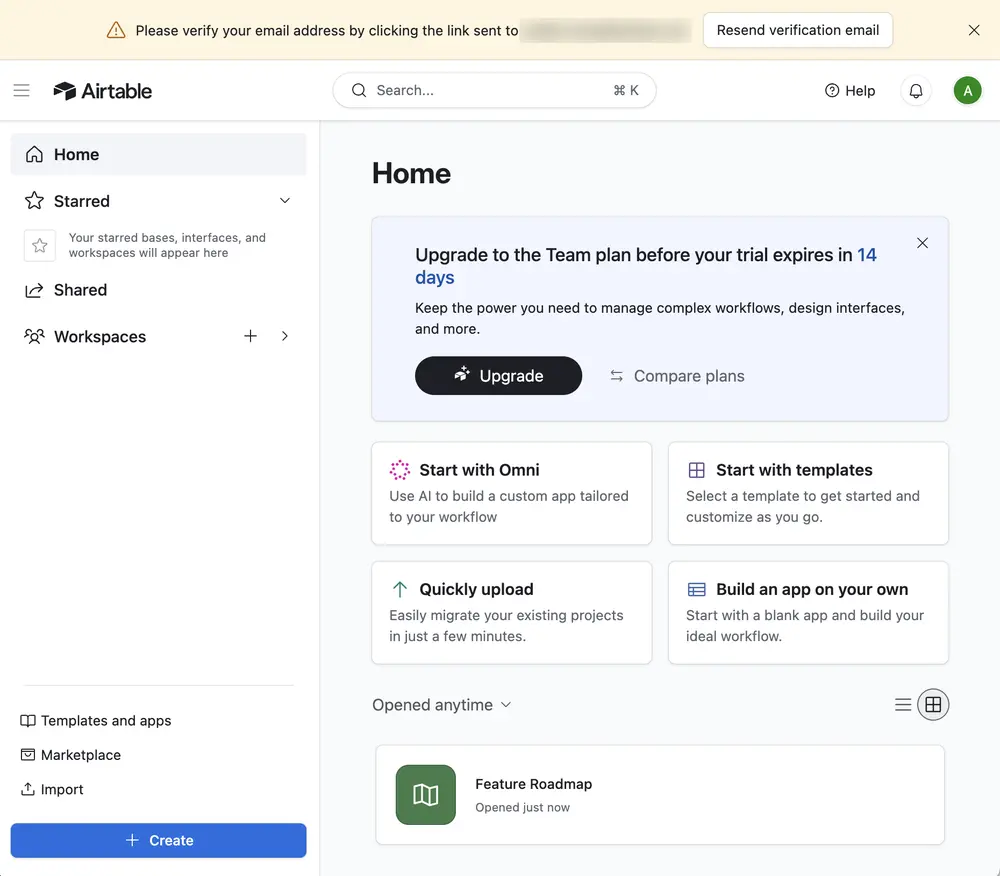 Deferred Verification example from airtable.com