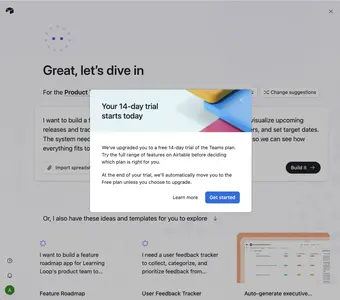 Trial Countdown example from airtable.com