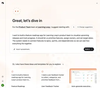 Suggested Prompts example from airtable.com