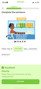 Playthrough example from duolingo.com