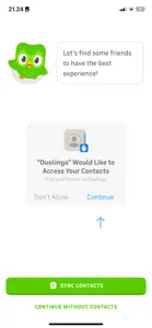 Permission Priming example from duolingo.com