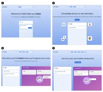 Onboarding Carousel example from trello.com