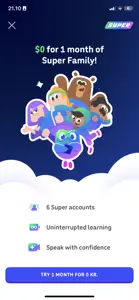Paywall example from duolingo.com