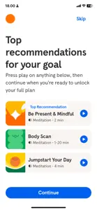 Tailoring example from headspace.com