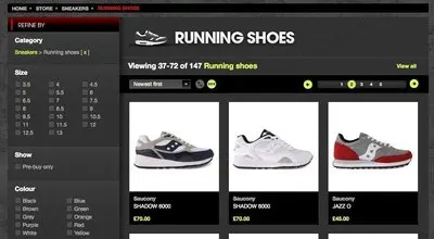 Breadcrumbs example from crookedtongues.com
